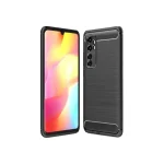 Xiaomi Mi 10 Lite Cover Case Brushed TPU Case - Black