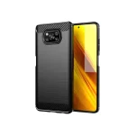 Xiaomi Mi Poco X3 Pro Cover Case Brushed TPU Case - Black